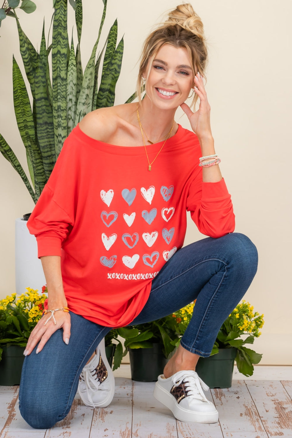 Celeste Full Size Heart Graphic Long Sleeve T-Shirt